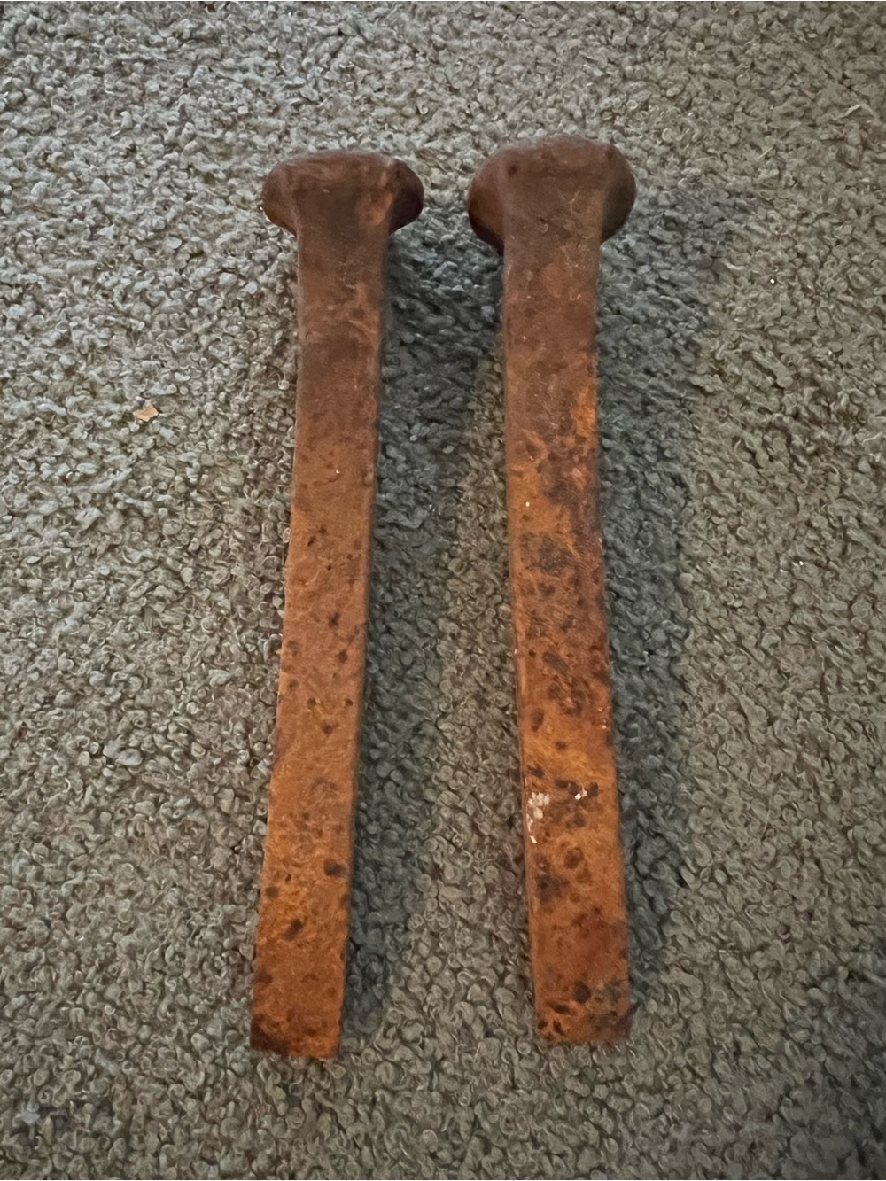 Vintage Railroad Spikes lot 2 they are 7” Great Designs and Decor